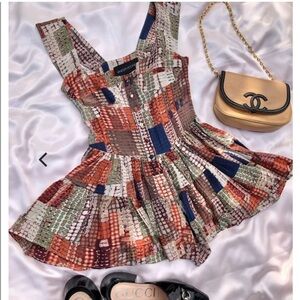 Vanessa Mooney Romper The Elisabeth Button Down in Snakeskin Print Silk